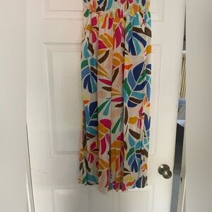 Target Multicolor Leaf Print Swim Coverup